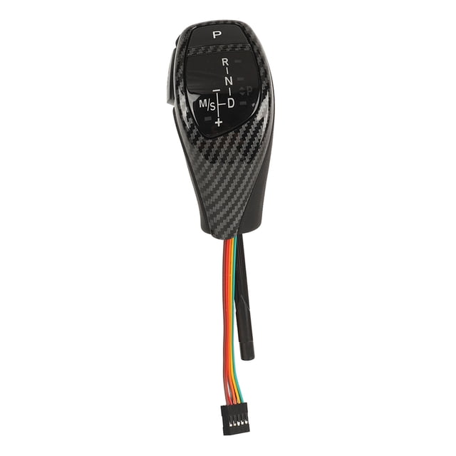 Car Gear Shift LHD Automatic LED Gear Shift Knob Retrofit Kit, LED Gear Shift Knob Thumb Type Shifter Lever Head Retrofit Kit with One Click Start Button for E90 E91 E92 E93 LHD
