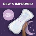 thumbnail image 3 of Poise Incontinence Pads for Women, 8 Drop, Overnight Absorbency, Extra-Coverage, 22Ct, 3 of 8