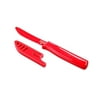 Kuhn Rikon Colori Curved Serrated Knife, 3-Inch, Red