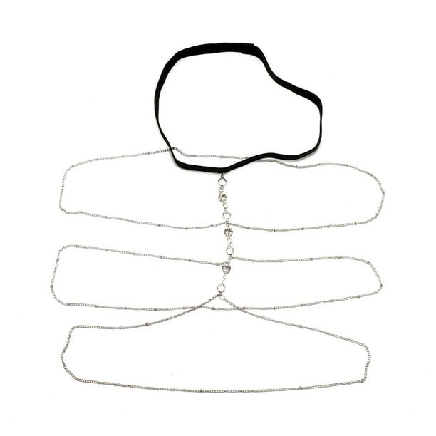 Nueva cadena bohemia para pierna, cadenas para muslo, joyería para el cuerpo que combina con todo, accesorio para mujer, regalo de Navidad y Ropa, zapatos y accesorios Miscelánea Plata 1 Guardurnaity AP016789-02