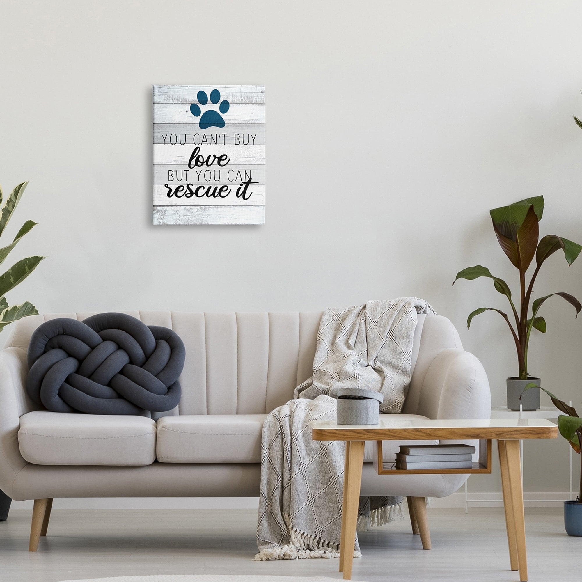 Stupell Industries You Cannot Buy Love Dog Paw Inspirational Sign,16 x 20, Design by Kim Allen