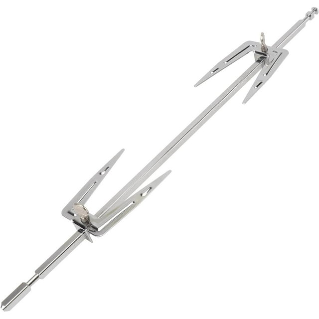 Cabilock Fourchette à Air Chaud Rotative Brochette Rôtissoire en Acier Inoxydable Fourchette à Viande Tiges Barbecue Système de Rôtissoire Rotatif pour Barbecue Fourchettes Extérieures Rôtissoire