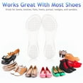 thumbnail image 3 of Pinkiou 2 Pairs Shoes Insole Gel Clear Insole for High Heel Foot Arch Support Women Foot Care Accessory, 3 of 5