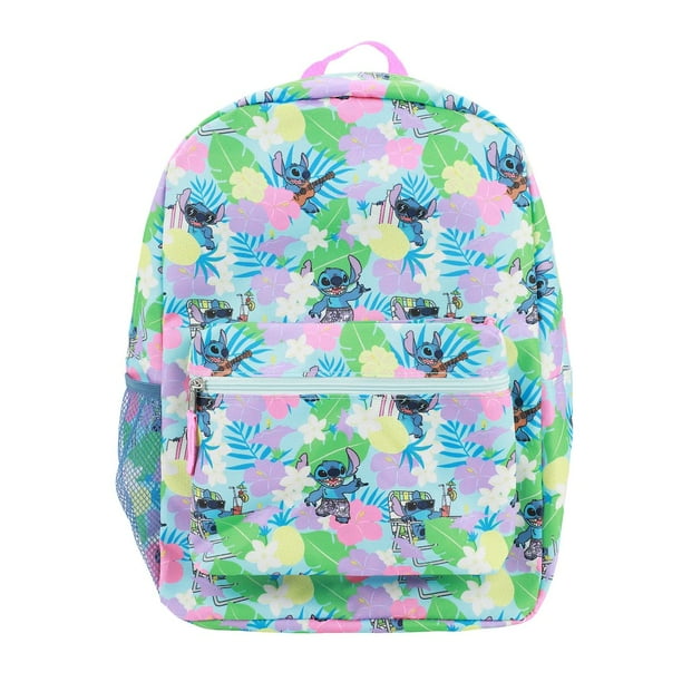 Mochila Bioworld Disney Stitch con estampado integral de 16 pulgadas