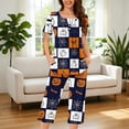 thumbnail image 2 of YGJTJYD Halloween Pajamas for Women 2 Piece Short Sleeve Ghost Graphic Button Up Shirts and Capri Pants Nightwear Loungewear Short Set,Sizes S-3XL, 2 of 7