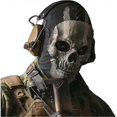thumbnail image 2 of Ghost Mask Headgear - Skull and Bones Design, 2 of 5