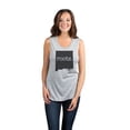thumbnail image 2 of Thread Tank Home Roots State New Mexico NM Women's Sleeveless Muscle Tank Top Sport Grey Small, 2 of 4