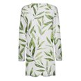 thumbnail image 4 of Prendas de abrigo y chaquetas informales sin capucha de manga larga para mujer, blusa informal de manga larga con estampado y bolsillo, cárdigan, abrigo holgado de algodón de imitación para mujer, 4 of 5