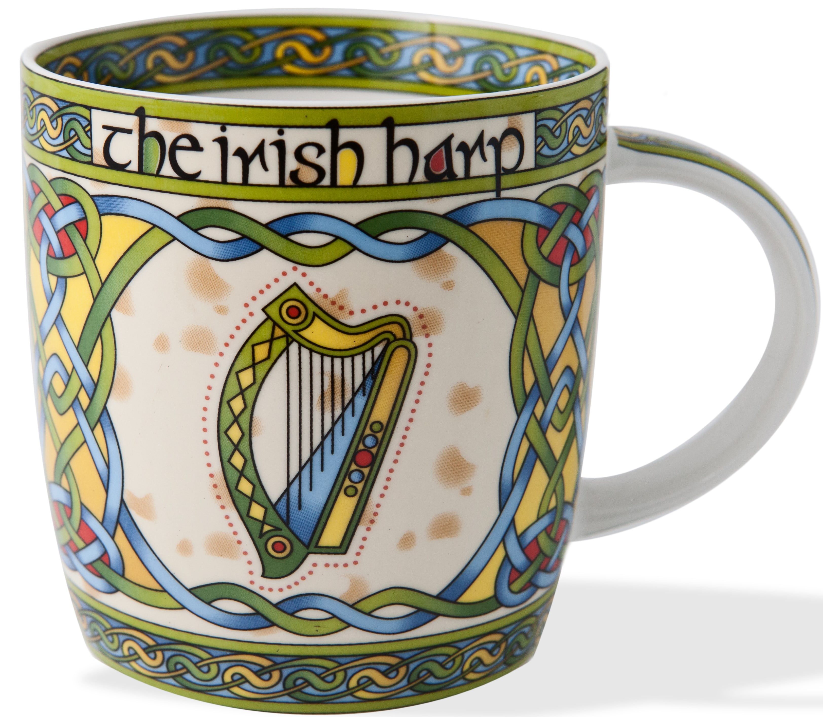 Celtic Peacock Ireland Spoon Rest With A Coloured Trinity Irish Design 