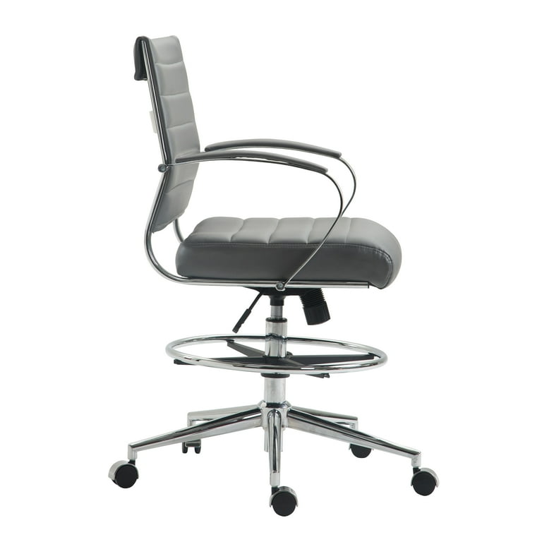 Edgemod Tremaine Adjustable Height Solid Back Drafting Chair in