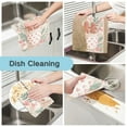 thumbnail image 2 of 6PCS Dish Towels and Dish Cloths Reuseable Dishcloths Sets for Washing Dishes, Cooking, Baking Size 11" x 11" Cute Christmas Design, 2 of 9