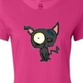 thumbnail image 4 of Inktastic Goth Animals Pets Black Cat Women's T-Shirt, 4 of 5