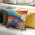 thumbnail image 3 of SHANXI 70S Flower Throw Pillow Covers Cushion Covers for , Flowers Pillow Covers, Decorative Pillow Covers 20x20in, 3 of 5