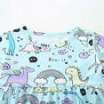 thumbnail image 4 of RTKFRFLM Girls Cartoon Dress Summer Short Sleeve Crewneck Printed Everyday Casual Cotton Knit Princess A-Line Sundress, 4 of 5