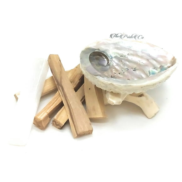 Palo Santo Smudge Incense Stick/Wood (5 Pack) With Selenite Wand