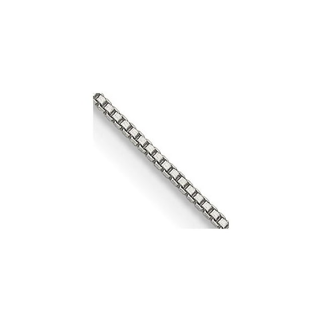 Quality Gold QBX012E-22 Sterling Silver 0.6 mm Box Chain with 4 in. Extension