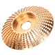 thumbnail image 4 of Muela abrasiva disco de sierra de acero con alto contenido de carbono limpieza rápida disco amoladora de carpintería dorado curvo resistente al desgaste adecuado para lijado Anggrek Otros, 4 of 8