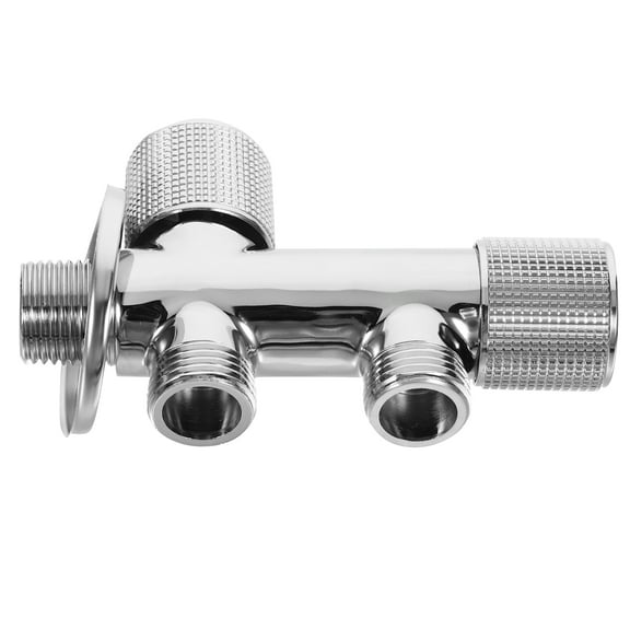 LEORX Silver Dual Use Water Diverter Valve for Washing Machine and Dishwasher