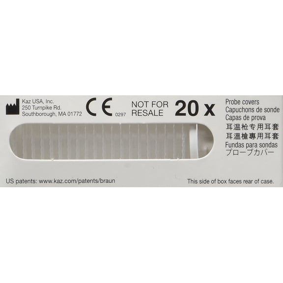W-e-l-c-h A-ll-yn Inc BD10328 Braun Thermoscan Ear Thermometer Lens Filters, 20 Pack (Transparent)