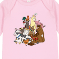thumbnail image 4 of Inktastic Happy Farm Animals Boys or Girls Long Sleeve Baby Bodysuit, 4 of 5