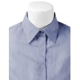 thumbnail image 3 of Doublju Women's Short Sleeve Slim Fit Button Down Dress Shirt (Plus Size Available), 3 of 3
