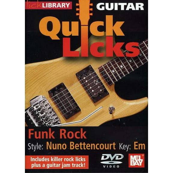 Quick Licks for Guitar: Nuno-Bettencourt Funk Rock (DVD), Hal Leonard (Generic, Special Interests