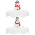 thumbnail image 1 of 2 unids Navidad Muñeco de nieve Cubiertas Cubiertas de Navidad Patrón Tapa Suministros de Navidad (Blanco), 1 of 6