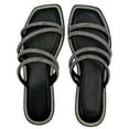 thumbnail image 3 of LAVRA Womens Rhinestone Slides Bling Summer Sandals Strappy Sparkle Sexy Flip Flop, 3 of 4