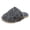 Gray, variant on Womens Ruffle Slide Slippers Sequin Embellishments Cushioned Footbed Comfy Open Toe House Shoes for Lounge Winter Wear