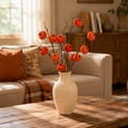 thumbnail image 6 of Velvet Pumpkin Chenille Sticks, Orange Artificial Pumpkin Branches, Fake Berry Picks for Fall Festival, Thanksgiving, Halloween, Border, Table & Vase Arrangement (24.41*1.97in), 6 of 8