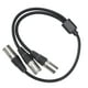 thumbnail image 2 of JORINDO JD6071‑1 Cable XLR macho a doble XLR macho Cable de micrófono divisor tipo Y, 2 of 14