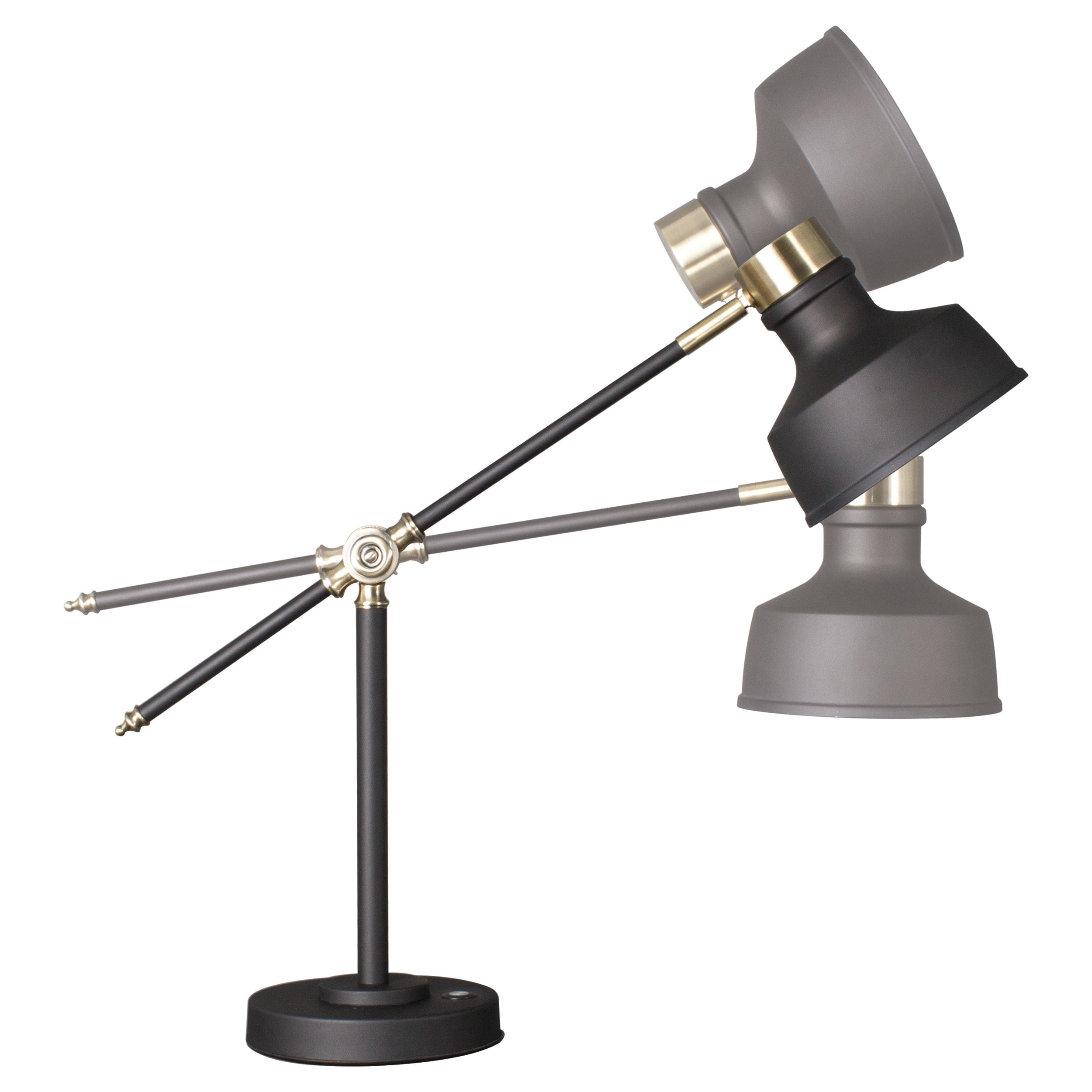 OttLite Balance LED Desk Lamp, Black Metal