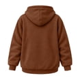 thumbnail image 4 of Stralyhd Unisex Hoodies with Cat Dog Pouch Oversized Pet Carrier Large Front Pocket Hooded Sweatshirt Animal Holder Cozy Long Sleeve Hoodies Brown L, 4 of 6