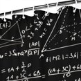 thumbnail image 3 of Math Equations 3D Shapes Black Pattern Shower Curtain 84"x72" ,Bathroom Decorative Shower Curtains Set with 12 Hooks,Modern Waterproof Washable Shower Curtain, 3 of 6