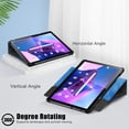 thumbnail image 5 of SaniMore Case for Lenovo Tab M10 10.1 inch 3rd Generation TB-328F, 360° Rotating Swivel Stand Anti-slip Strip Auto Sleep/Wake PU Leather Luxury Pattern Full-body Protective Shockproof Shell, Darkblue, 5 of 10