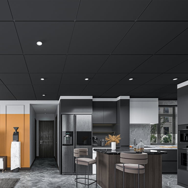Black Drop Ceiling Pictures | Shelly Lighting