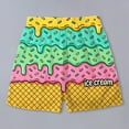 thumbnail image 5 of Men's Casual Shorts Mens Summer Shorts Graphic for Men Sports Shots Mens Workout Mesh Workout Clothes Men Home for Large Basketball Elastic with Foam Beach Yellow2 3XL, 5 of 6