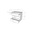thumbnail image 3 of Commode 4 tiroirs Paris de Nexera, blanc, 3 of 6