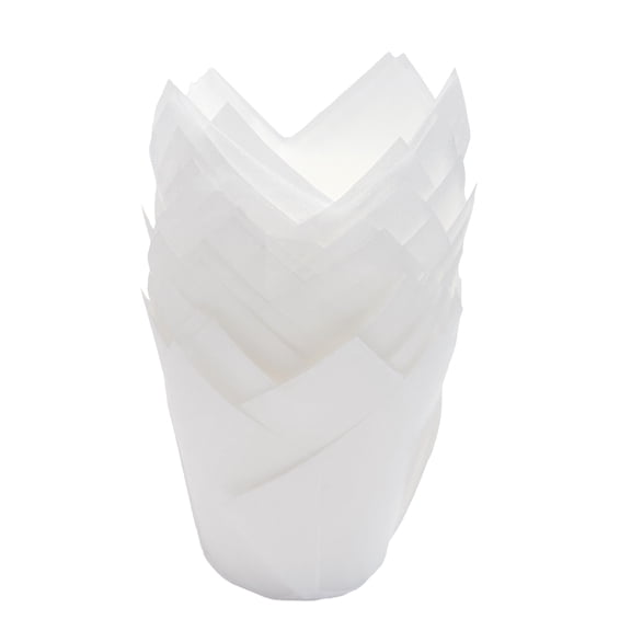 White Tulip Baking Cups, 24 Count, by Way To Celebrate