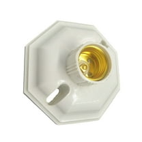 SEWACC 1Set Supporting Lamp Holder Porcelain Light Socket Base 4.3x3.5x2in