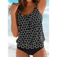 thumbnail image 3 of CNKOO Ensemble Tankini à Bretelles Imprimé pour Femmes Maillot de Bain Deux Pièces, 3 of 3