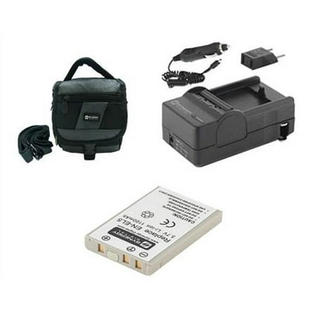 Nikon Coolpix P510 Digital Camera Accessory Kit includes: SDENEL5 Battery, SDM-136 Charger, SDC-27 Case, SDC-27