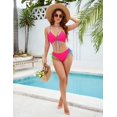 thumbnail image 6 of Womens Bikini Sets Two Piece Swimsuit 2025 Curvy Cutout String Bathing Suit, 6 of 12
