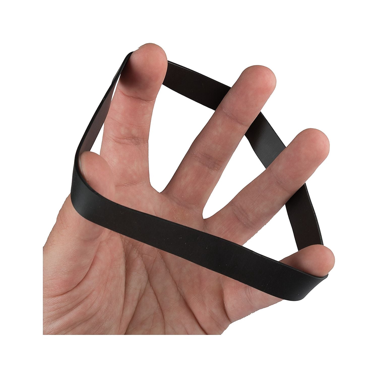 JAM Paper Colorful Rubber Bands, Size 107, Black, 100/Pack