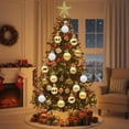 thumbnail image 1 of HWRETIE Shatterproof Christmas Balls,36Pcs Christmas Decoration Color Balls Gift Box Set Creatives Color Painting Christmas Balls Party Christmas Tree Hanging Balls Pendant, 1 of 7