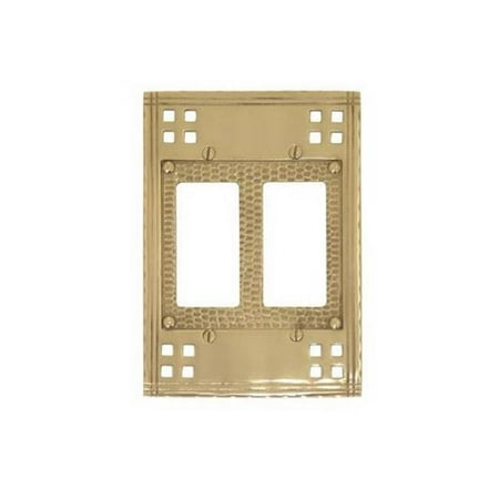 Double Gfci Solid Brass - Brass Accents M05-S5670-620 Double GFCI - Antique Nickel