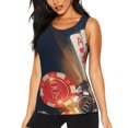 thumbnail image 1 of Easygdp Chips de Poker pour Femmes Débardeur d'Entraînement, Haut de Course, Chemise de Randonnée, Séchage Rapide pour Course, Yoga, Randonnée-TTG, 1 of 1