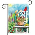 thumbnail image 1 of Gardener's Patch Spring Garden Flag Floral Cardinal Flowers 12" x 18", 1 of 2
