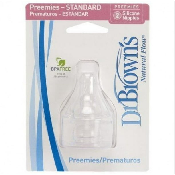 Dr.Brown's Natural Flow Preemie Standard Nipple (2 Pack)