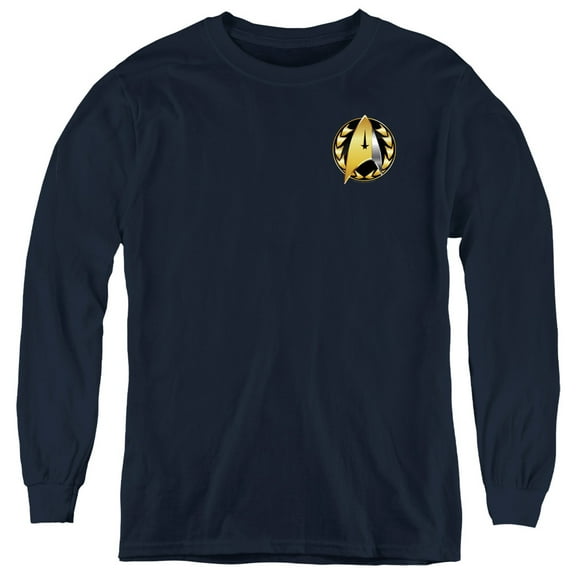 Star Trek Discovery - Admiral Badge - Youth Long Sleeve Shirt - Small